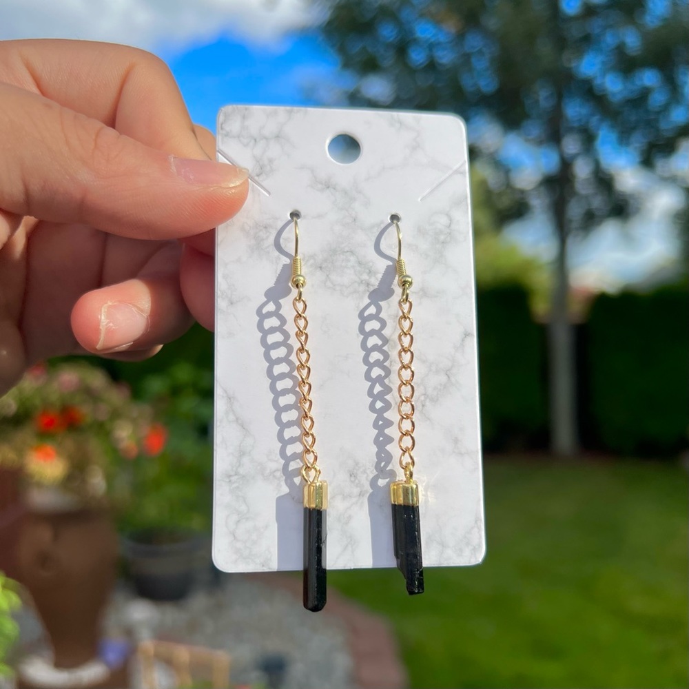 Minimalist Tourmaline Earrings by GM